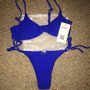 Brand New Royal Blue Bikini Set